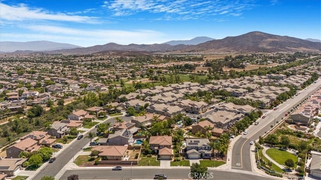 36340 Sicily Ln, Winchester, CA 92596 - aerial perspective of suburban area with mountains