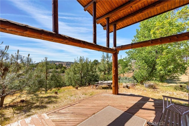 30771 Fox Ridge Ct, Tehachapi, CA 93561 - view of wooden deck