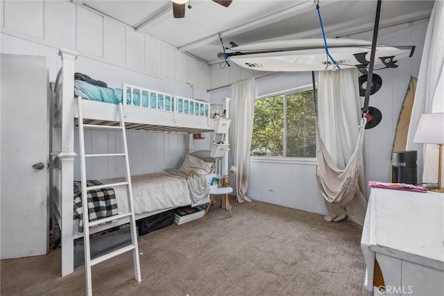4201 Irvon Trl, Frazier Park, CA 93225 - carpeted bedroom with ceiling fan