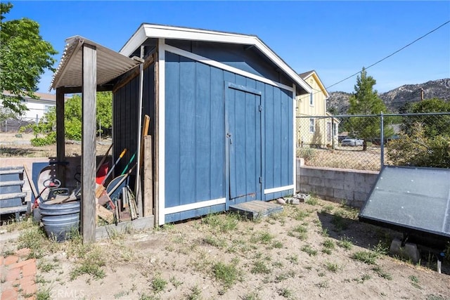 4201 Irvon Trl, Frazier Park, CA 93225 - view of shed featuring a mountain view
