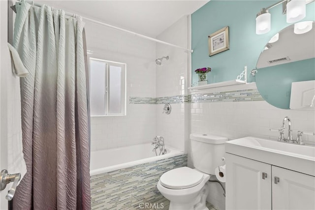 234 N Alta Vista Ave, Monrovia, CA 91016 - full bathroom with tile walls, tiled shower / bath, and vanity