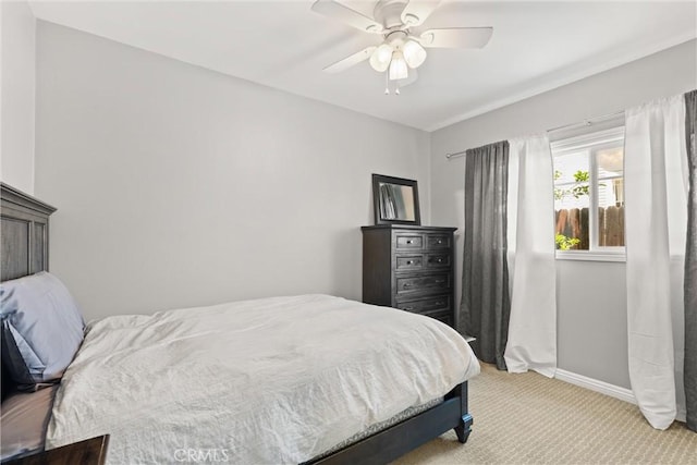 234 N Alta Vista Ave, Monrovia, CA 91016 - bedroom with light carpet and a ceiling fan