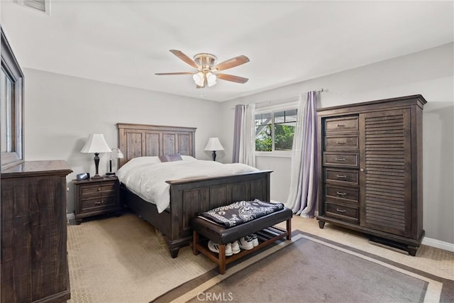 234 N Alta Vista Ave, Monrovia, CA 91016 - bedroom featuring light carpet and a ceiling fan