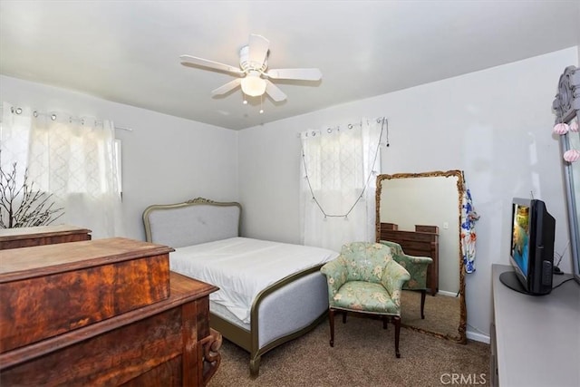 112 W Grandview Dr, Barstow, CA 92311 - carpeted bedroom with ceiling fan