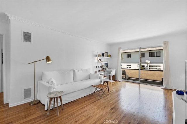 1330 N Crescent Heights Blvd Unit 12, West Hollywood, CA 90046 - living room featuring wood finished floors