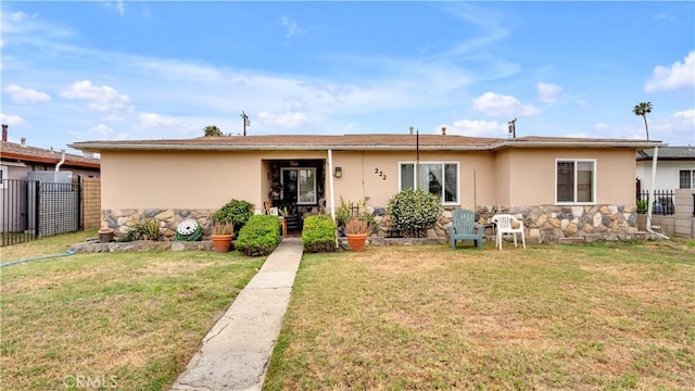 222 W Orangewood Ave, Anaheim, CA 92802 - view of front facade with stone siding and stucco siding