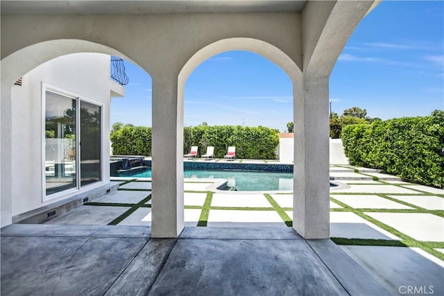 9743 Monogram Ave, Northridge, CA 91343 - view of pool featuring a patio and a pool with connected hot tub
