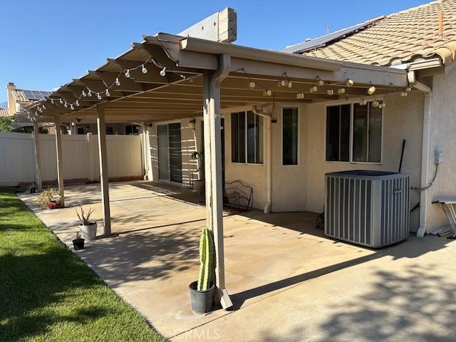 1041 Cypress Point Dr, Banning, CA 92220 - view of patio / terrace with central air condition unit