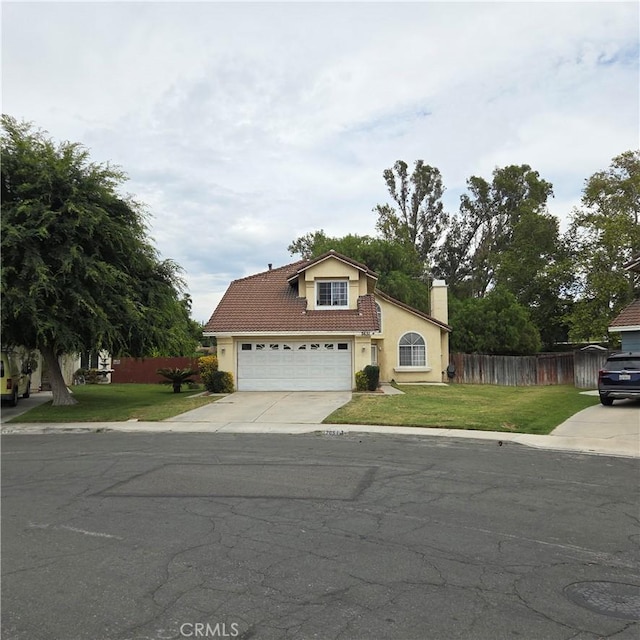 2651 Annapolis Cir, San Bernardino, CA 92408 - traditional-style home featuring driveway, a chimney, stucco siding, and a garage