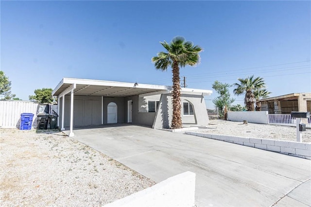 2008 Sequoia Dr, Barstow, CA 92311 - view of front of home with driveway and an attached carport