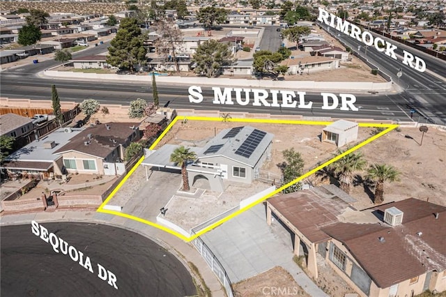 2008 Sequoia Dr, Barstow, CA 92311 - aerial view of property's location with property parcel outlined