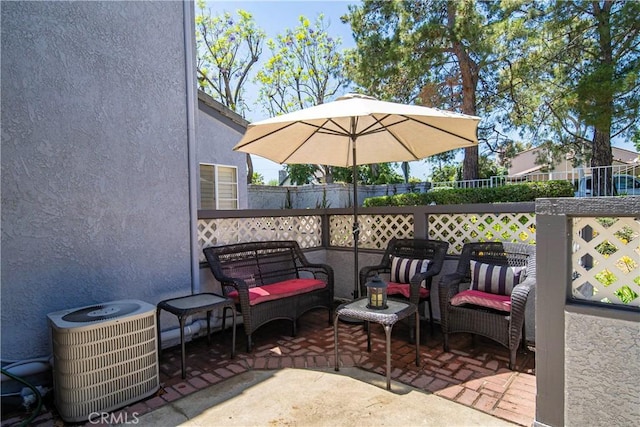 8288 Mondavi Pl, Rancho Cucamonga, CA 91730 - view of patio with central air condition unit