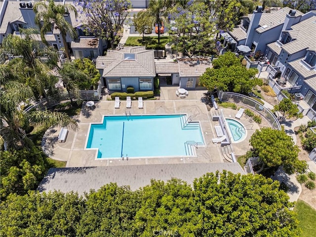 8288 Mondavi Pl, Rancho Cucamonga, CA 91730 - bird's eye view of a pool