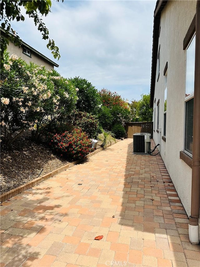 35419 El Diamante Dr, Wildomar, CA 92595 - view of patio / terrace featuring central air condition unit