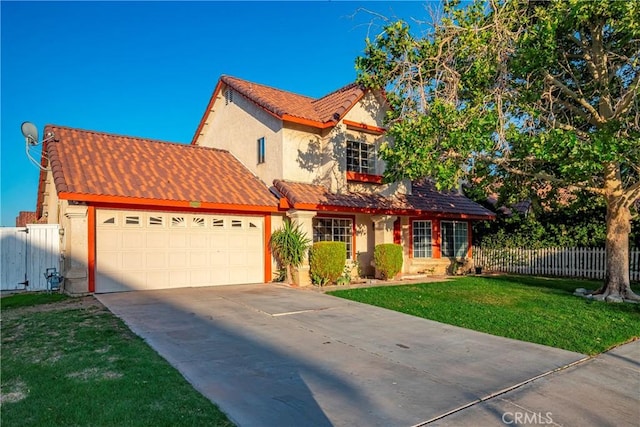 37538 Stonegate Ln, Palmdale, CA 93552 - view of front facade featuring driveway, stucco siding, a garage, and a tile roof