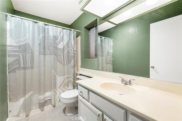 37538 Stonegate Ln, Palmdale, CA 93552 - bathroom featuring toilet, vanity, and tile patterned floors