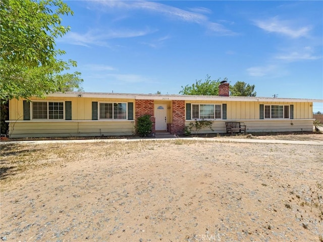 20715 Teton Rd, Apple Valley, CA 92308 - ranch-style house with a chimney