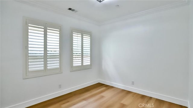 53 Via Armilla, San Clemente, CA 92673 - empty room with light wood-type flooring, baseboards, and crown molding