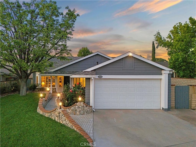 22579 Seaver Ct, Saugus, CA 91350 - view of front of property featuring concrete driveway and a garage