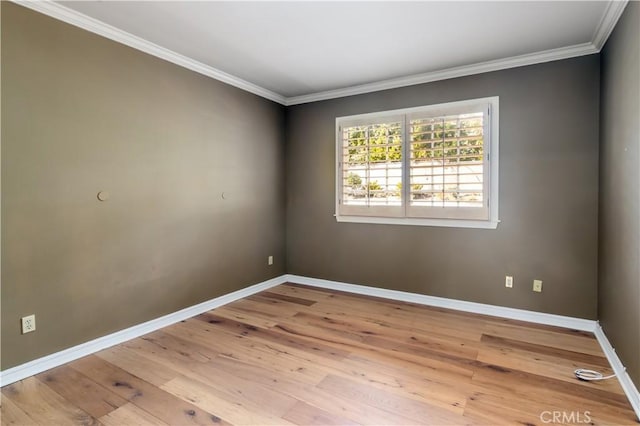 29515 Weeping Willow Dr, Agoura Hills, CA 91301 - spare room with crown molding, wood-type flooring, and baseboards