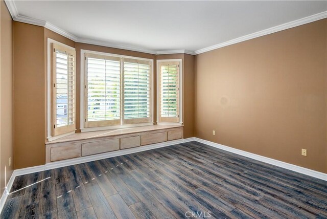 29515 Weeping Willow Dr, Agoura Hills, CA 91301 - spare room with wood finished floors, baseboards, and ornamental molding