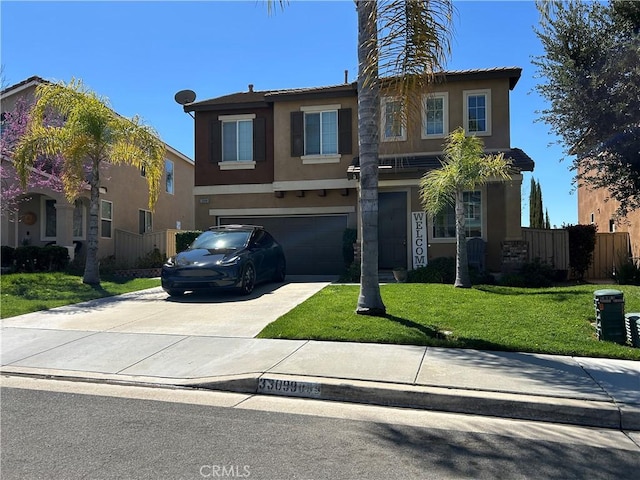 33099 Puffin St, Temecula, CA 92592 - traditional-style home with an attached garage, stucco siding, and driveway