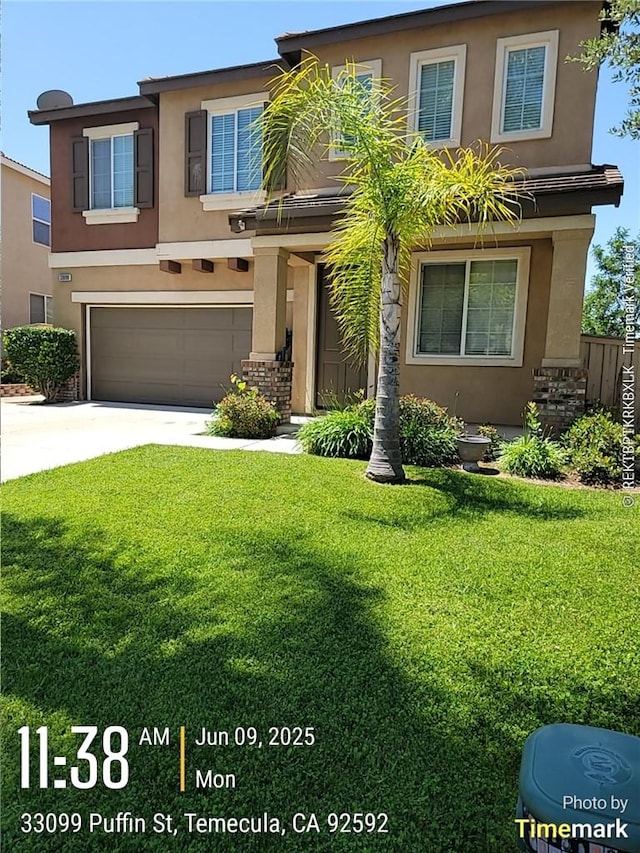 33099 Puffin St, Temecula, CA 92592 - view of front of property featuring stucco siding, a garage, and concrete driveway