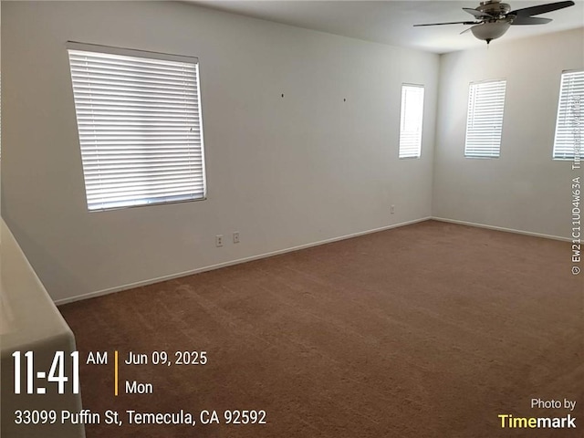33099 Puffin St, Temecula, CA 92592 - carpeted spare room featuring a ceiling fan and baseboards
