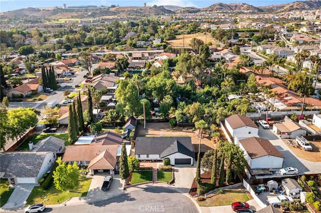 18165 Sharon Cir, Yorba Linda, CA 92886 - aerial view of residential area featuring a mountain backdrop