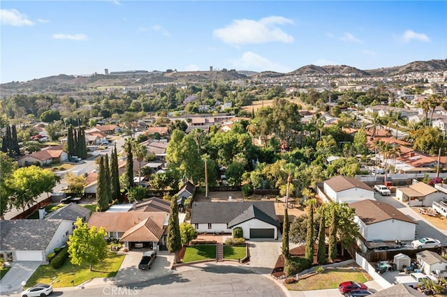 18165 Sharon Cir, Yorba Linda, CA 92886 - aerial perspective of suburban area featuring mountains