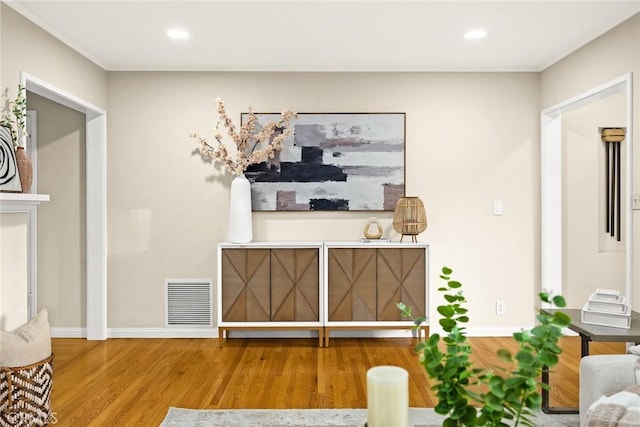 314 S Old Ranch Rd, Arcadia, CA 91007 - living room with wood finished floors, baseboards, and recessed lighting