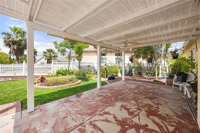 39798 Fairview Ct, Murrieta, CA 92563 - view of patio with a ceiling fan