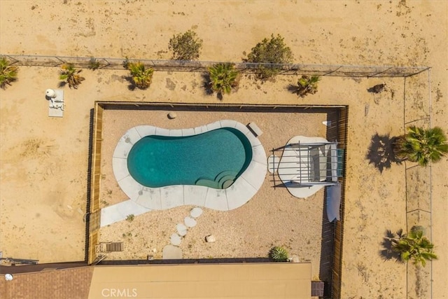 63357 Uranium Rd, Joshua Tree, CA 92252 - aerial view of a pool