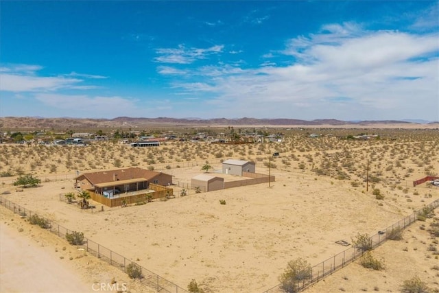 63357 Uranium Rd, Joshua Tree, CA 92252 - overview of rural landscape featuring a desert landscape and a mountain backdrop
