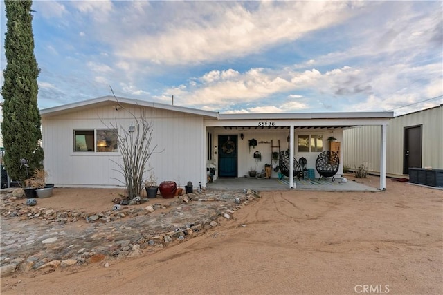 55436 Cone Blvd, Landers, CA 92285 - view of front of house featuring covered porch