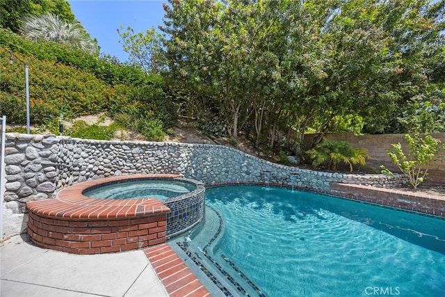 20660 Calle Feliz, Yorba Linda, CA 92886 - view of swimming pool featuring a pool with connected hot tub