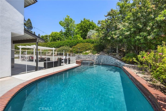 20660 Calle Feliz, Yorba Linda, CA 92886 - view of pool featuring a patio area and a pool with connected hot tub