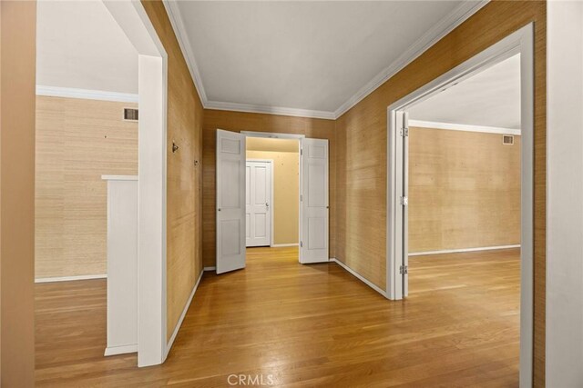 85 S San Rafael Ave, Pasadena, CA 91105 - hall with wood finished floors, baseboards, and ornamental molding