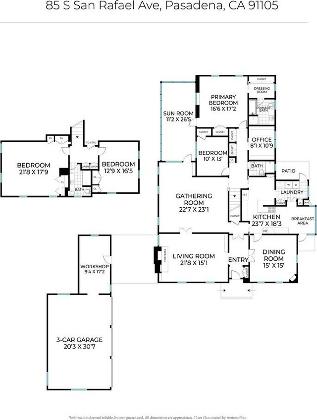 85 S San Rafael Ave, Pasadena, CA 91105 - property floor plan