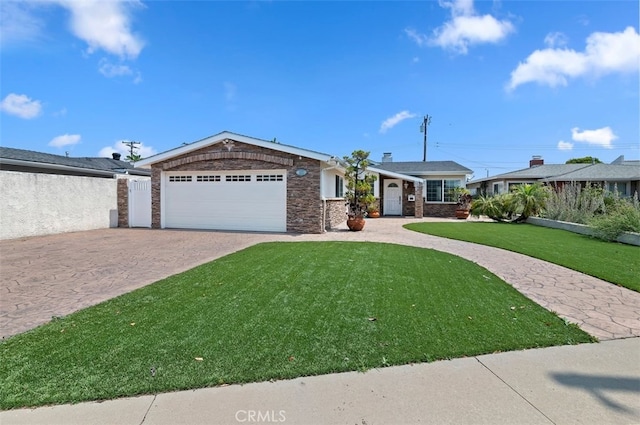 1825 Leola St, Lomita, CA 90717 - ranch-style home featuring driveway, a garage, and a front yard