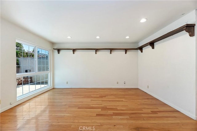 1825 Leola St, Lomita, CA 90717 - spare room with light wood-type flooring, recessed lighting, and baseboards