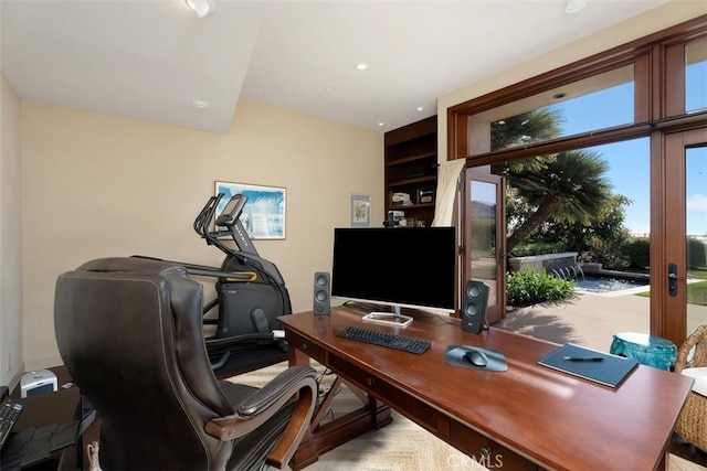 32661 Caribbean Dr, Dana Point, CA 92629 - office featuring french doors