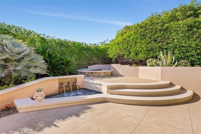32661 Caribbean Dr, Dana Point, CA 92629 - view of patio featuring a hot tub