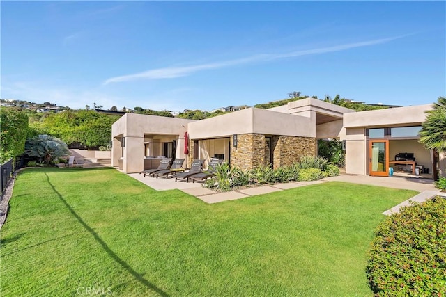 32661 Caribbean Dr, Dana Point, CA 92629 - back of property featuring a patio area and stucco siding