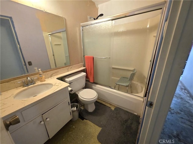 2108 Ardenwood Ave, Simi Valley, CA 93063 - full bath with vanity, bath / shower combo with glass door, and toilet
