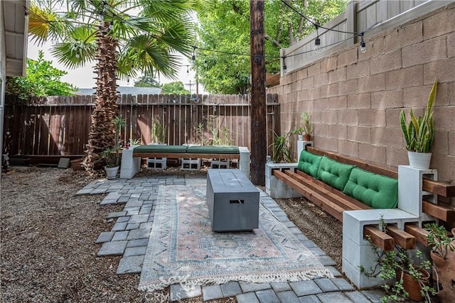 16733 Archwood St, Van Nuys, CA 91406 - view of patio with outdoor lounge area