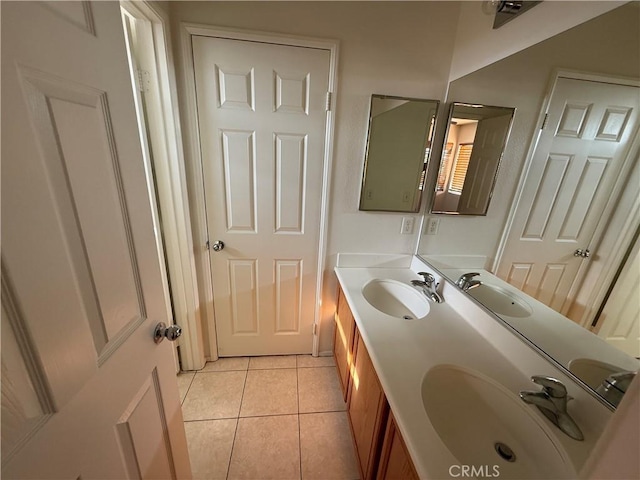 7434 Freeport Cir, Fontana, CA 92336 - full bath with tile patterned flooring and double vanity