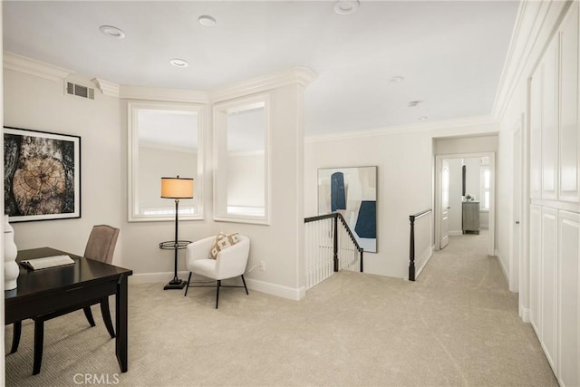 14 Celonova Pl, Lake Forest, CA 92610 - office space with light colored carpet, crown molding, and recessed lighting