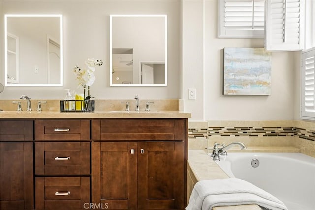 14 Celonova Pl, Lake Forest, CA 92610 - bathroom with double vanity and a bath