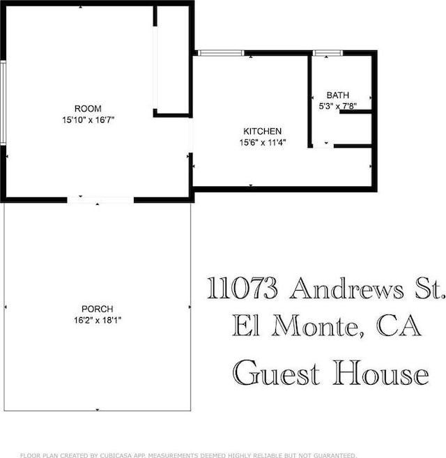 11073 Andrews St, South El Monte, CA 91733 - view of property floor plan